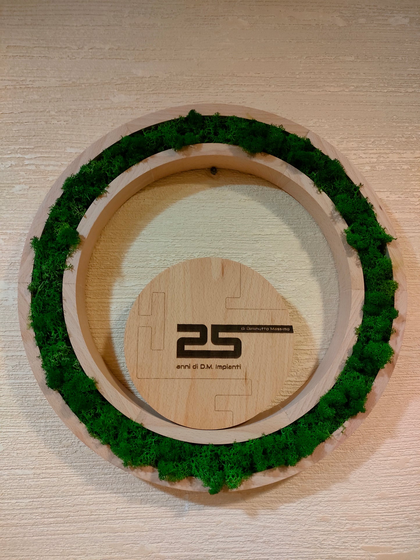 Qui e Ora - Orologio Vegetale “Vivi il Presente” – lichene stabilizzato