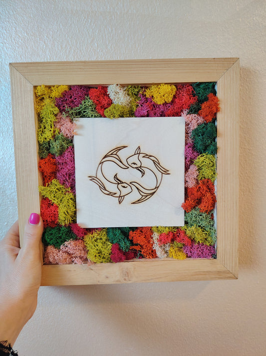 Cornice botanica zodiaco pesci 